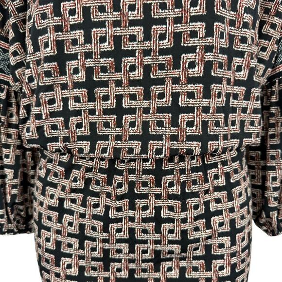 Max Studio Womens Black Blouson Long Sleeve Stretch Jersey Knit Dress sz M - Picture 6 of 16